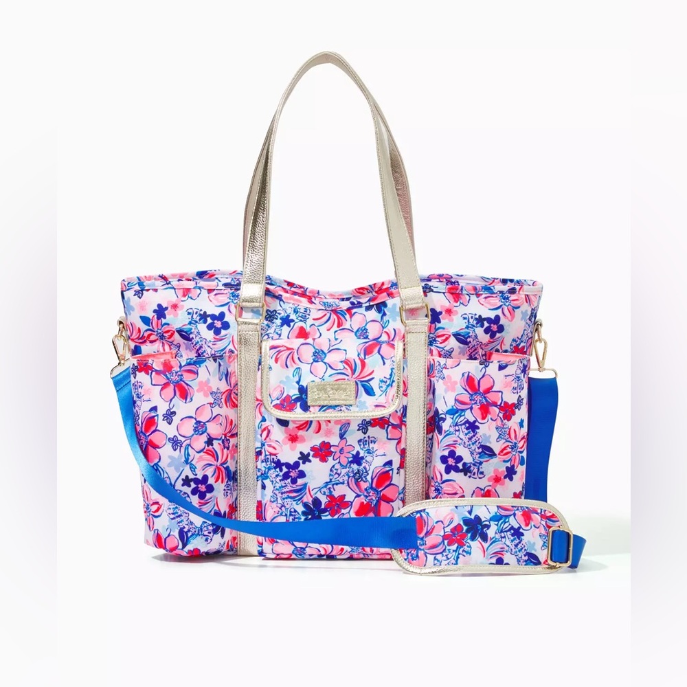NWT Lilly Pulitzer Insulated Beach Tote Party Like A Lobstar Coastal Preppy